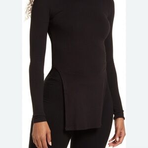 Naked Wardrobe Black Long Sleeve Top